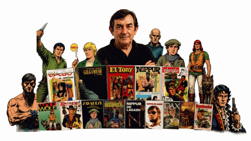 Colección completa de Robin Wood con Dago, Gilgamesh, El Tony, Pepe Sánchez, Nippur, Savarese y portadas de cómics